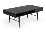 VIG Furniture Modrest Billy Modern Black Oak & Gold Coffee Table VGDWJ5705