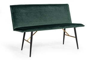 VIG Furniture Modrest Billy Modern Green Velvet Dining Bench VGDWJ1899