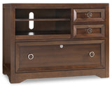 Hooker Furniture Kinsey Modern-Contemporary Utility File in Hardwood Solids and Quartered Walnut Veneers; Light Physical Distressing 5066-10413
