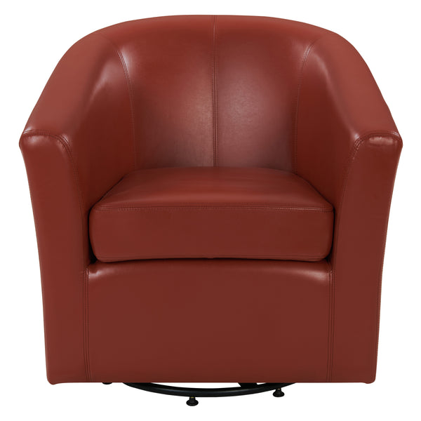 Hayden Bonded Leather Swivel Tub Chair - Luxurious Design with Sturdy Frame for Ultimate Comfort