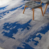 Nourison Symmetry SMM10 Artistic Handmade Tufted Indoor Area Rug Grey/Blue 8'6" x 11'6" 99446709769