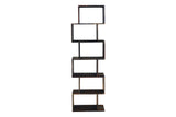 Porter Designs Fall River Solid Sheesham Wood Contemporary Bookcase Gray 10-117-01-4880