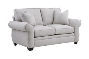 Porter Designs Oasis Overstuffed Transitional Loveseat Cream 01-207C-02-6327