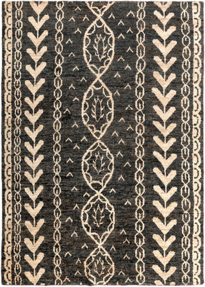 Bjorn BJR-1000 Global Jute Rug BJR1000-811 Black, Khaki, Dark Brown 100% Jute 8' x 11'