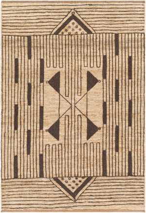 Brookwood BKD-2300 Global Jute, Wool Rug BKD2300-81012 Butter, Dark Brown 85% Jute, 15% Wool 8'10" x 12'