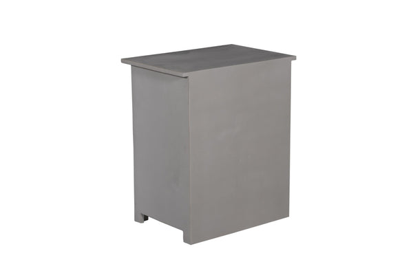 Porter Designs Mandala Solid Wood Vintage Nightstand Gray 04-196-04-BCC01BS