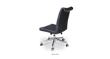 Tulip Office Chair - Elegant Upholstered Design with Height-Adjustable Base for Comfort and Style