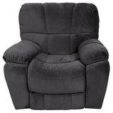 Porter Designs Ramsey Microfiber Glider Transitional Recliner Gray 03-112C-05-6014