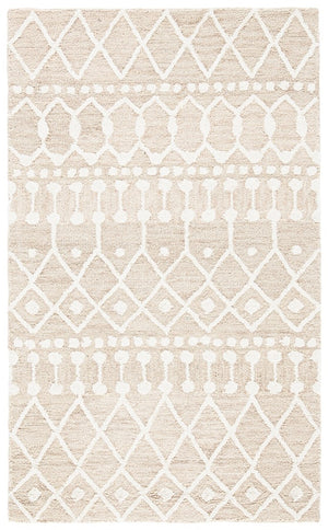 Aspen Blossom 115 Hand Tufted 100% Wool Pile Bohemian Rug Beige / Ivory 100% Wool Pile BLM115B-9