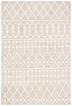 Blossom Aspen 115 Bohemian Hand Tufted 100% Wool Pile Rug Beige / Ivory