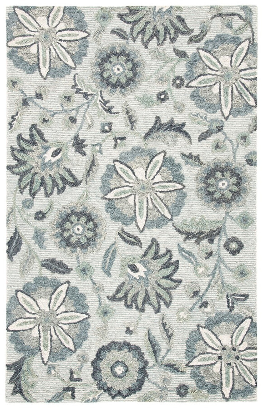 Safavieh Blossom 175 Hand Tufted 80% Wool, 20% Cotton Rug BLM175A-8
