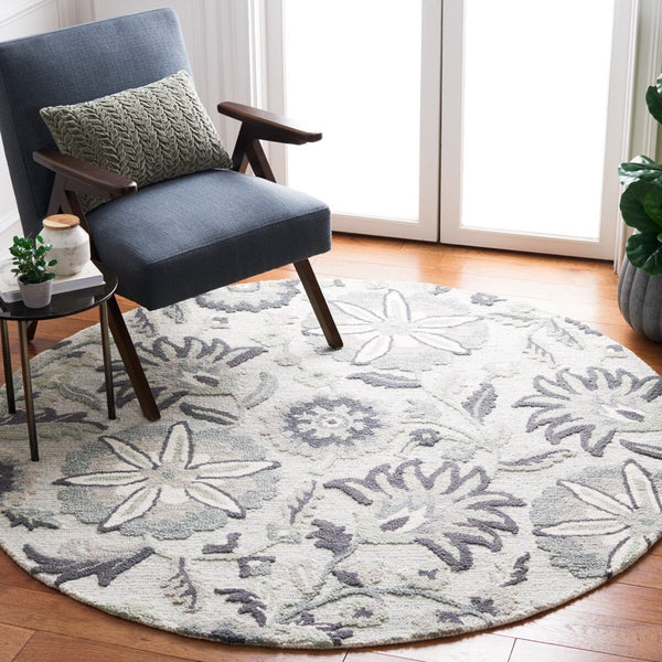 Safavieh Blossom 175 Hand Tufted 80% Wool, 20% Cotton Rug BLM175A-8