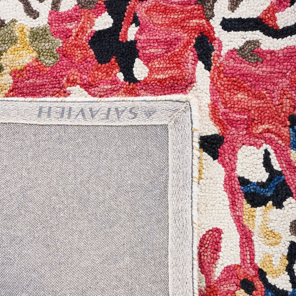 Safavieh Blossom 460 Floral Hand Tufted Rug Green / Ivory BLM460Y-8