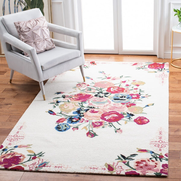 Blossom Hand Tufted 100% Wool Pile Rug - Luxurious Indian Craftsmanship for Elegant Home Decor