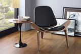 VIG Furniture Modrest Warren Modern Black & Walnut Accent Chair VGBNBLS-01WL-BLK VGBNBLS-01WL-BLK