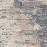 Nourison Rustic Textures RUS05 Painterly Machine Made Power-loomed Indoor Area Rug Beige/Grey 7'10" x 10'6" 99446460462