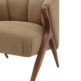 Florence Fabric Accent Chair Havana Cream