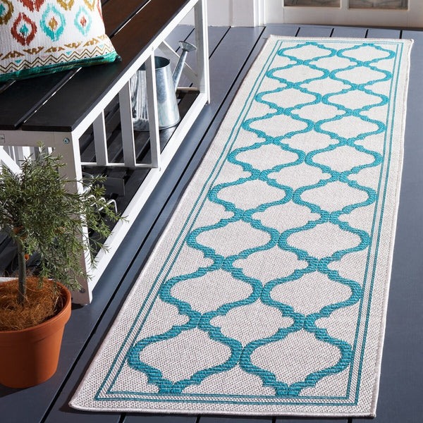 Safavieh Bermuda 810 Flat Weave Polypropylene Indoor/Outdoor-Geometric Rug BMU810K-7SQ
