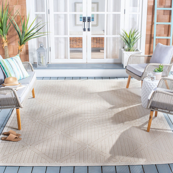 Safavieh Bermuda 811 Flat Weave Polypropylene Indoor/Outdoor-Geometric Rug BMU811A-8SQ