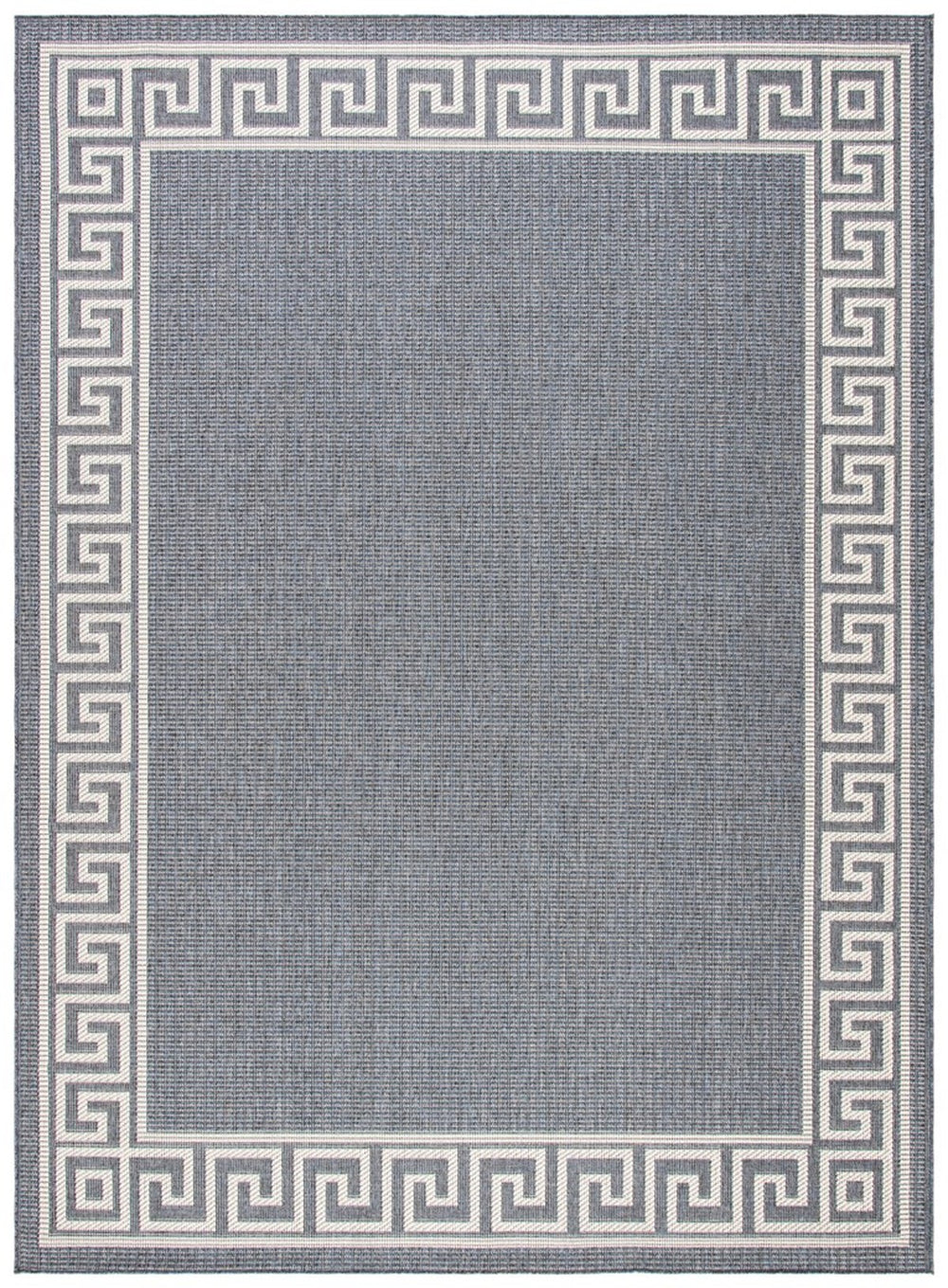 Martha Stewart Indoor Outdoor Martha Stewart Outdoor 331 Indoor - Outdoor Power Loomed Polypropylene Frize Rug Grey / Cream