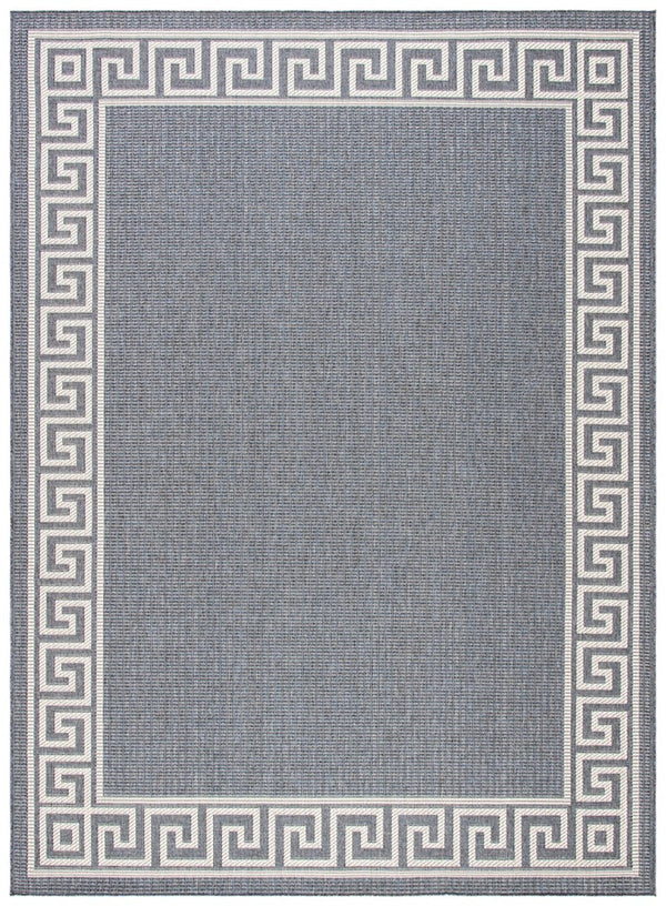 Martha Stewart Indoor Outdoor Martha Stewart Outdoor 331 Indoor - Outdoor Power Loomed Polypropylene Frize Rug Grey / Cream