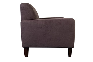 Porter Designs Evan Soft Textured Microfiber Contemporary Loveseat Brown 01-195-02-8130