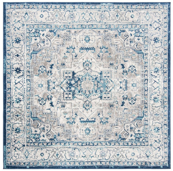 Safavieh Brentwood 851 Power Loomed 60% Polypropylene/40% Jute Transitional Rug BNT851G-9SQ