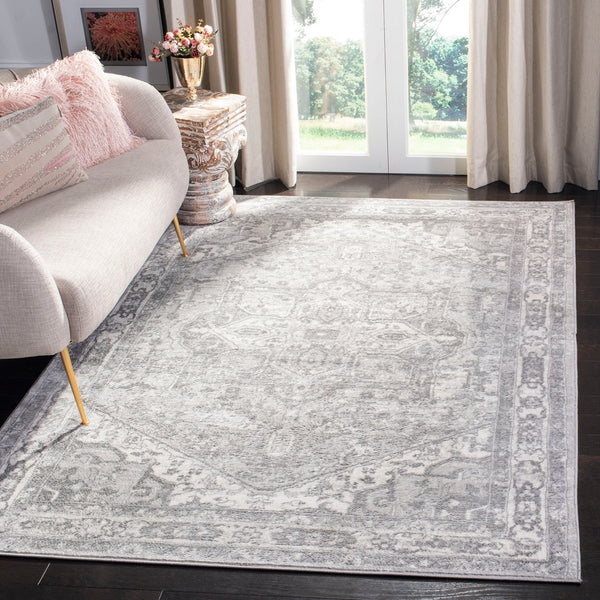 Safavieh Brentwood 852 Power Loomed 60% Polypropylene/40% Jute Transitional Rug BNT852B-9SQ