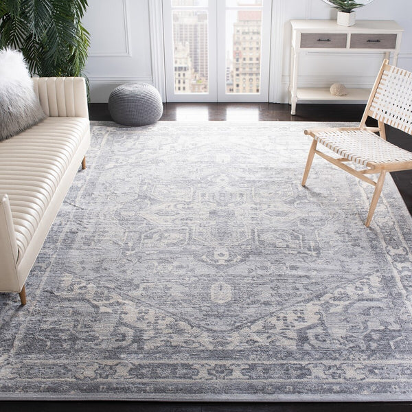 Safavieh Brentwood 852 Power Loomed 60% Polypropylene/40% Jute Transitional Rug BNT852B-9SQ