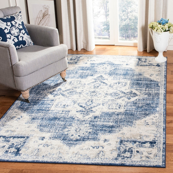 Safavieh Brentwood 865 Power Loomed 60% Polypropylene/40% Jute Transitional Rug BNT865A-9SQ