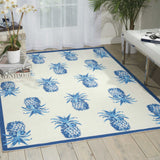 Nourison Waverly Sun N' Shade SND49 Outdoor Machine Made Power-loomed Indoor/outdoor Area Rug Ivory 10' x 13' 99446365378
