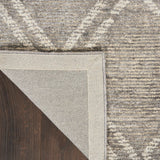 Nourison Venosa VSN01 Modern Handmade Tufted Indoor Area Rug Grey/Ivory 8'3" x 11'6" 99446787040