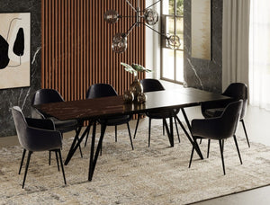 VIG Furniture Modrest Bobby - Modern Black Ceramic Extendable Dining Table VGYF-DT8936-BLK-DT VGYF-DT8936-BLK-DT