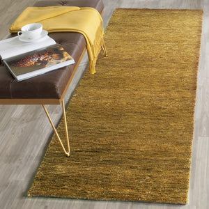 Bohemian Boh211  Hand Knotted 90% Jute, 10% Cotton Rug Caramel