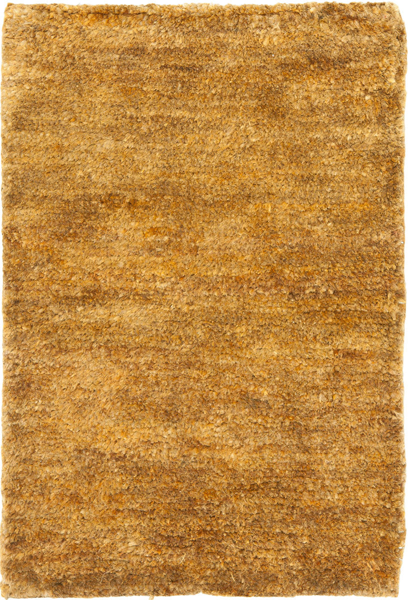 Bohemian Boh211  Hand Knotted 90% Jute, 10% Cotton Rug Caramel