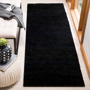 Bohemian Boh211  Hand Knotted 90% Jute, 10% Cotton Rug Liquorice