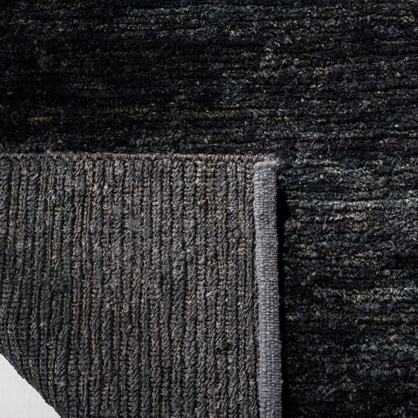 Bohemian Boh211  Hand Knotted 90% Jute, 10% Cotton Rug Liquorice