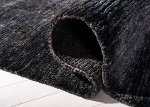 Bohemian Boh211  Hand Knotted 90% Jute, 10% Cotton Rug Liquorice