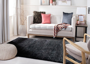 Bohemian Boh211  Hand Knotted 90% Jute, 10% Cotton Rug Liquorice