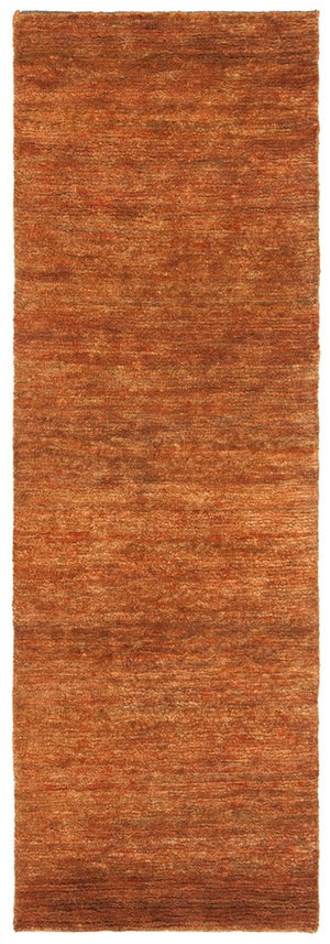 Bohemian Boh211  Hand Knotted 90% Jute, 10% Cotton Rug Rust