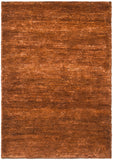 Bohemian Boh211  Hand Knotted 90% Jute, 10% Cotton Rug Rust