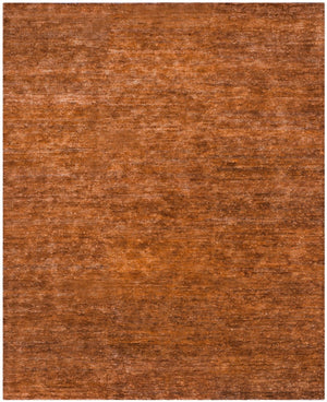 Bohemian Boh211  Hand Knotted 90% Jute, 10% Cotton Rug Rust