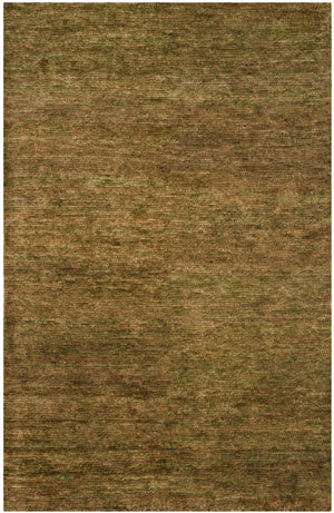 Bohemian Boh211  Hand Knotted 90% Jute, 10% Cotton Rug Green