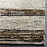 Bohemian Boh227  Hand Knotted 90% Jute, 10% Cotton Rug Natural / Rust