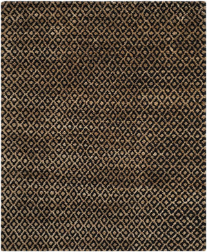 Bohemian Boh315  Hand Tufted Hemp Pile Rug Black / Gold