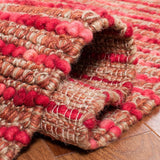Bohemian Boh525  Hand Woven Nz Wool 40% Jute 55% Cotton 5% Rug Red / Multi