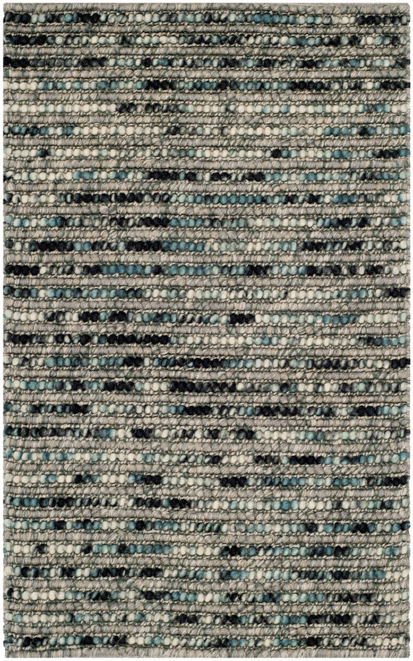 Bohemian Boh525  Hand Woven Nz Wool 40% Jute 55% Cotton 5% Rug Grey / Multi