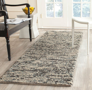 Bohemian Boh525  Hand Woven Nz Wool 40% Jute 55% Cotton 5% Rug Grey / Multi