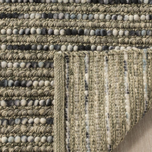Bohemian Boh525  Hand Woven Nz Wool 40% Jute 55% Cotton 5% Rug Grey / Multi