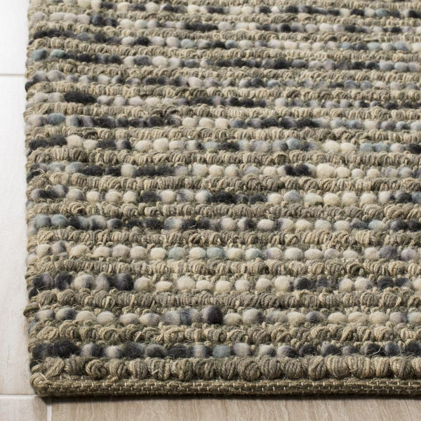 Bohemian Boh525  Hand Woven Nz Wool 40% Jute 55% Cotton 5% Rug Grey / Multi